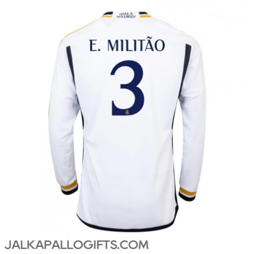 Real Madrid Eder Militao #3 Kotipaita 2023-24 Pitkähihainen